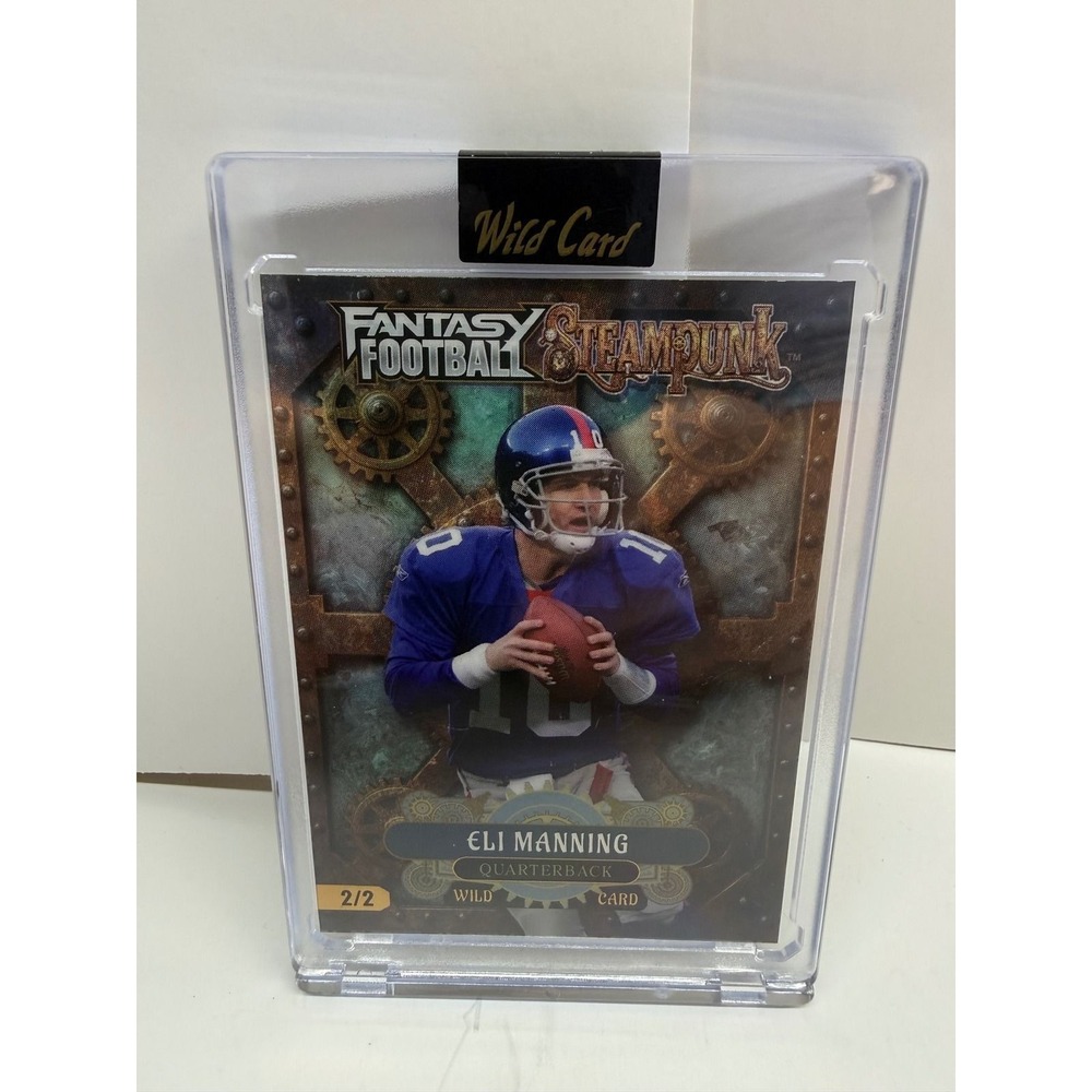 2026 Wild Card Eli Manning Fantasy FB Steampunk 2/2 Rare Giants QB FSPPL06-EM